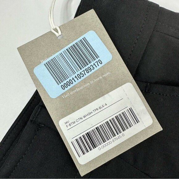Everlane Women’s NWT Black Career The Way-High Taper Trouser Pant 4/W29/L27 - Picture 5 of 12